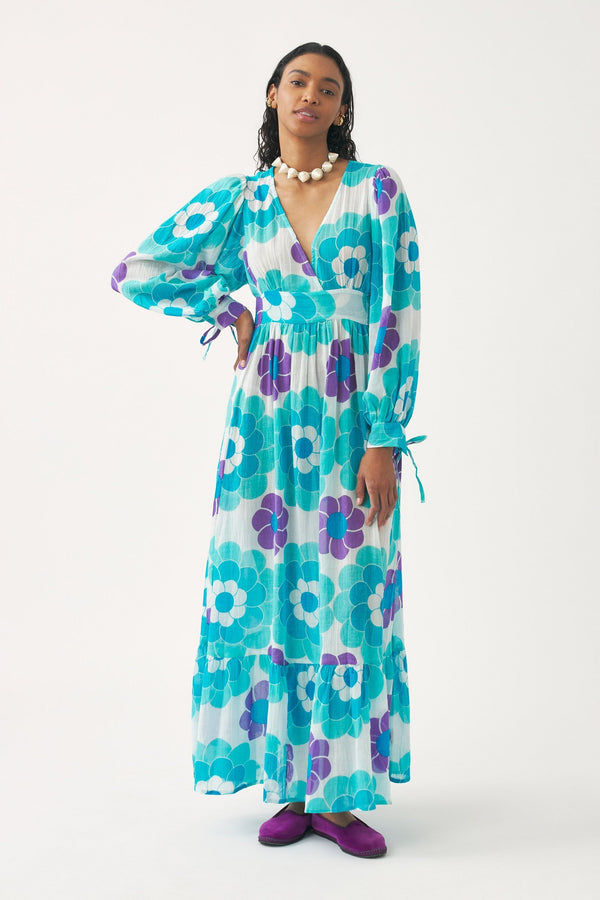 Robe Longue Suny - Bleu