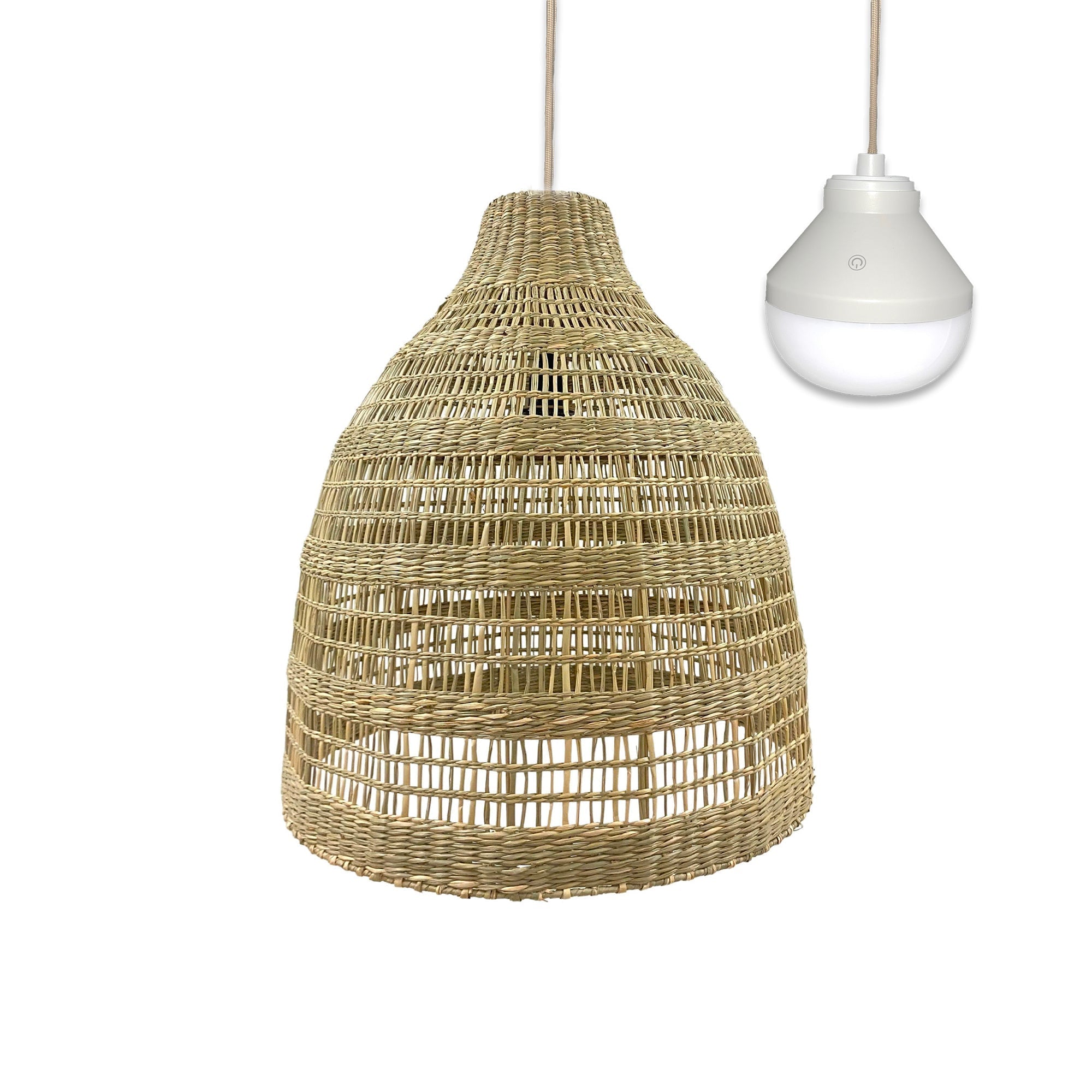 Freya Long - Suspension Sans Fil - Herbe Marine - Beige