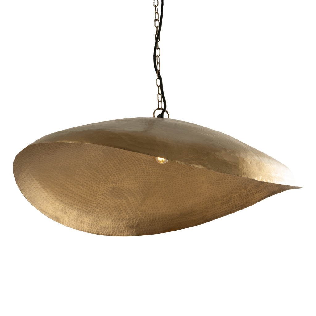 suspension elora en metal dore 72 cm fond blanc
