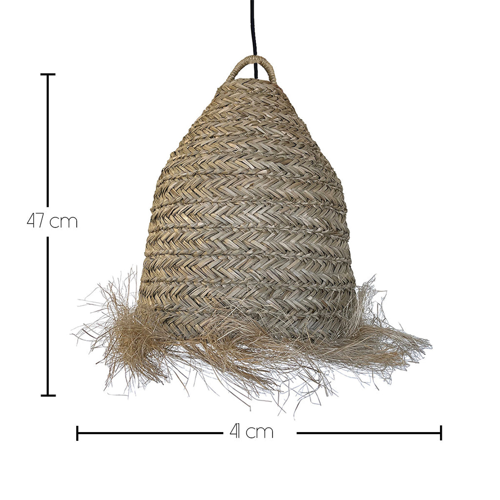 Anafi - Suspension Solaire - Jonc De Mer - Beige