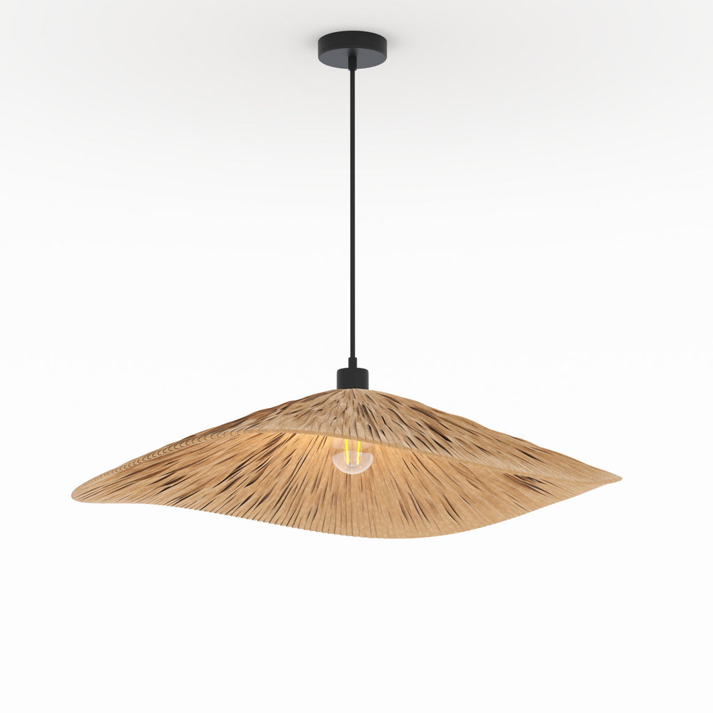suspension raphia couleur naturelle stellaire 75 cm