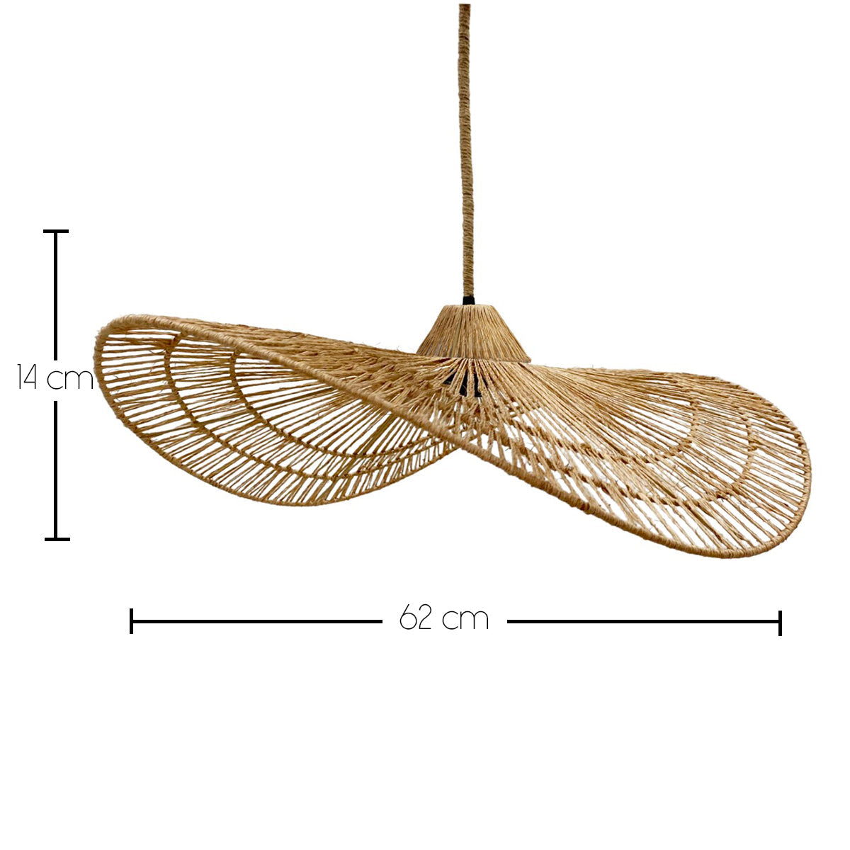 Marbella - Suspension Solaire - Jute - Beige