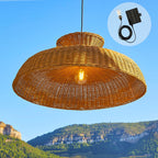 Darma - Suspension Solaire - Rotin - Beige