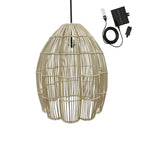 Avila - Suspension Solaire - Rotin - Beige