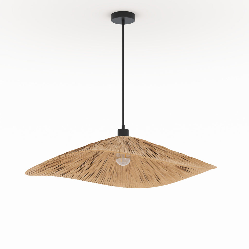 suspension stellaire en raphia couleur naturelle 75 cm