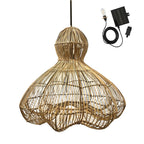 Ronda - Suspension Solaire - Rotin - Beige
