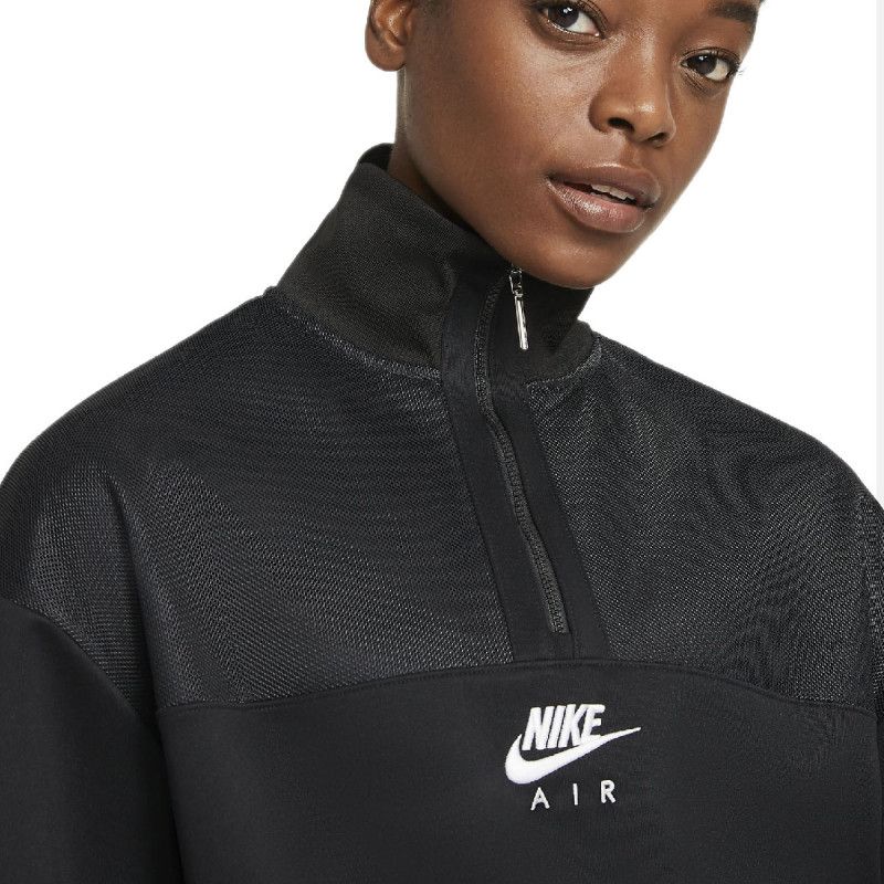 Sweat 1/4 Zip Textile - Noir - Femme - Nike - The Bradery