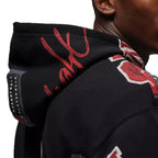 Sweat À Capuche Jordan Essential Fleece - Noir Et Rouge - Sweat Homme Textile