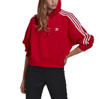 Sweat Ã Capuche Adidas Originals Adicolor Classics Crop - Rouge - Femme VETEMENT Adidas
