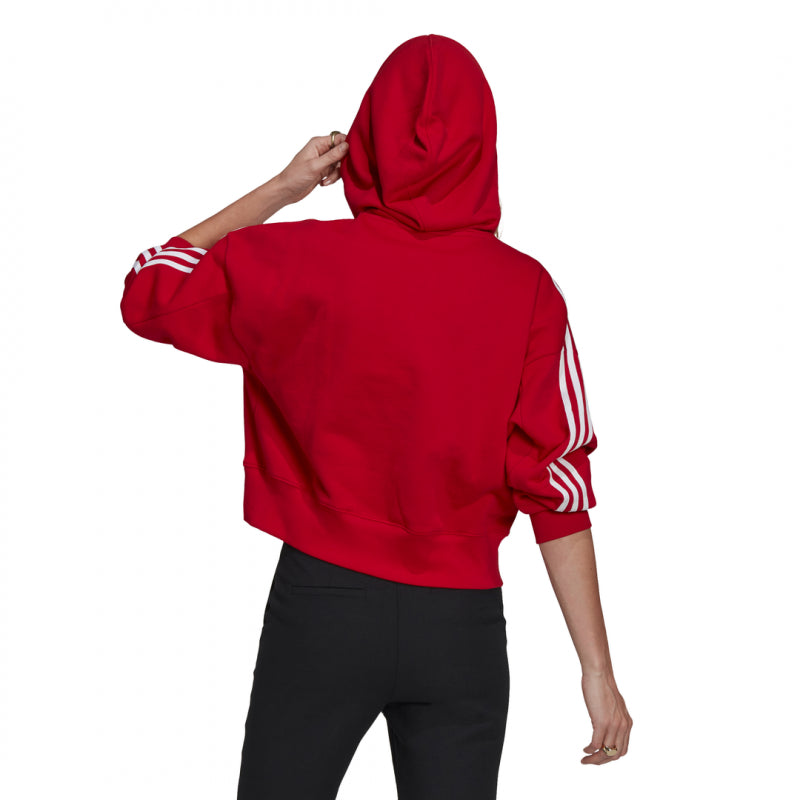 Sweat Ã Capuche Adidas Originals Adicolor Classics Crop - Rouge NEW Adidas
