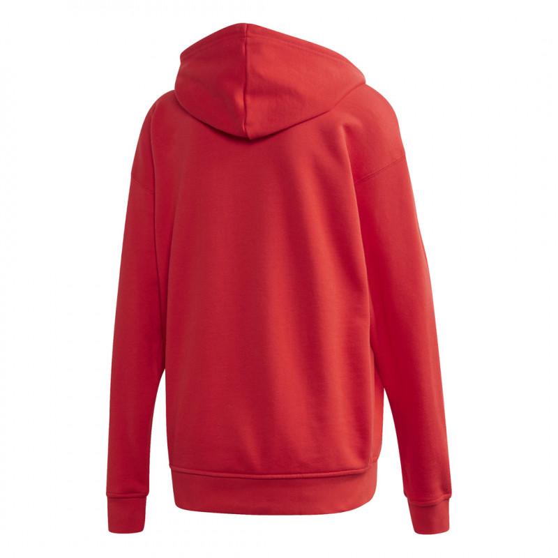 Sweat Ã Capuche Adidas Originals Adicolor Trefoil - Rouge - Femme VETEMENT Adidas