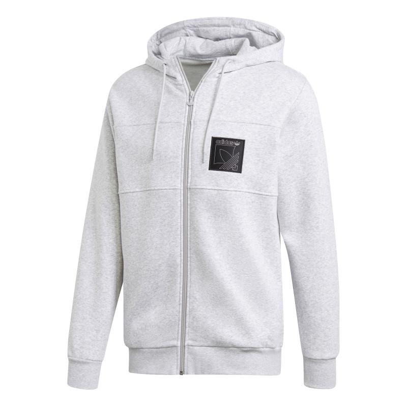 Sweat Ã Capuche Adidas Originals Sprt Icon Full-Zip - Gris - Homme VETEMENT Adidas