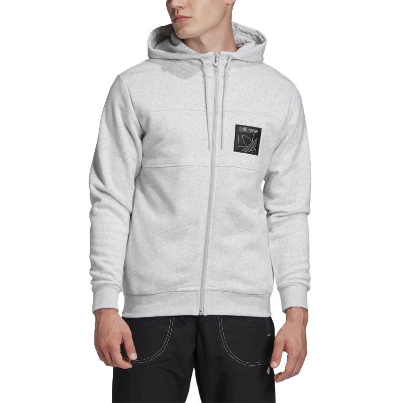 Sweat Ã Capuche Adidas Originals Sprt Icon Full-Zip - Gris - Homme VETEMENT Adidas