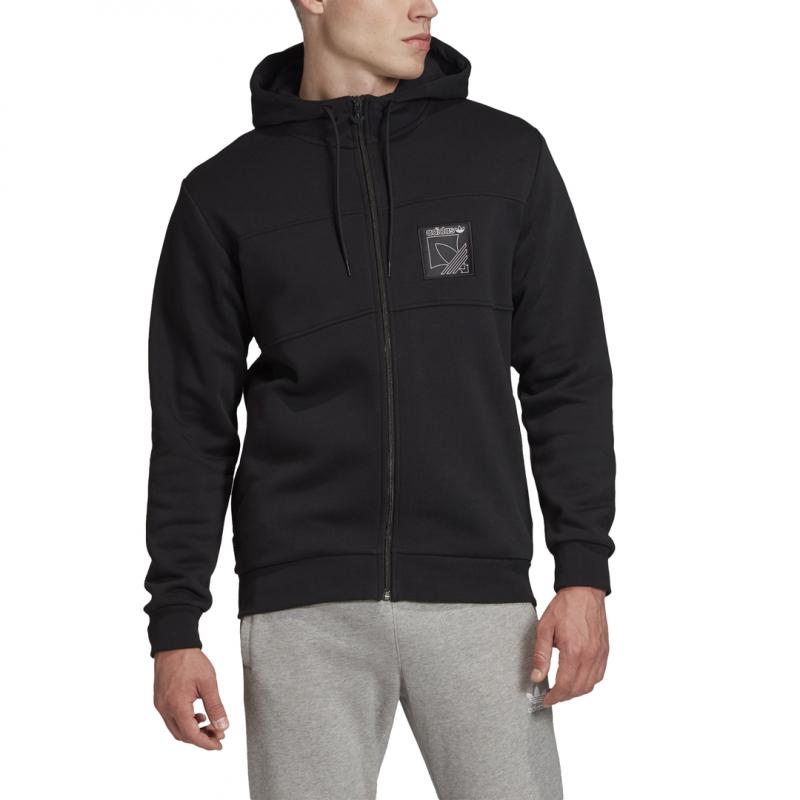 Sweat Ã Capuche Adidas Originals Sprt Icon Full-Zip - Noir - Homme VETEMENT Adidas