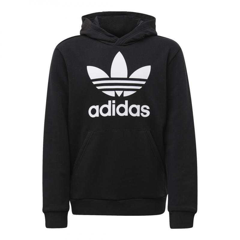 Sweat À Capuche Adidas Originals Trefoil - Noir - Enfant - Adidas - The Bradery