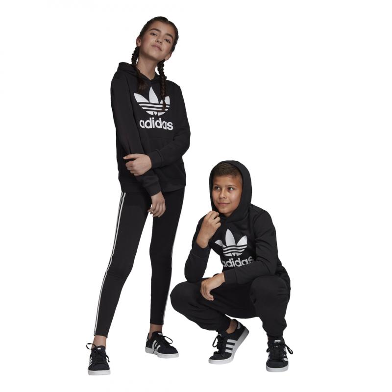 Sweat À Capuche Adidas Originals Trefoil - Noir - Enfant - Adidas - The Bradery