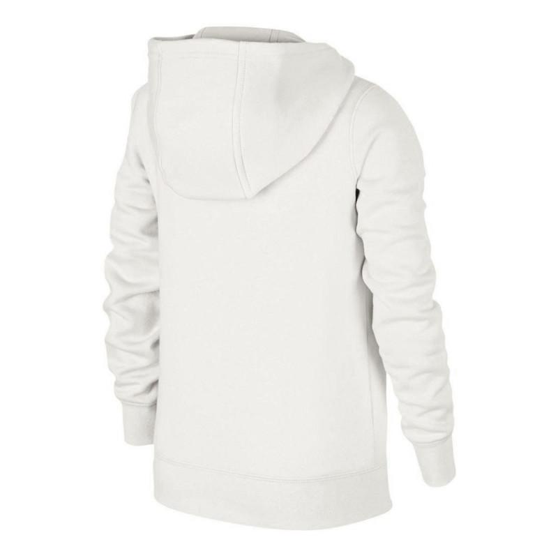 Sweat Ã Capuche Nike Air Fleece Junior - Blanc - Junior NIKE SWEAT JUNIOR TEXTILE Nike