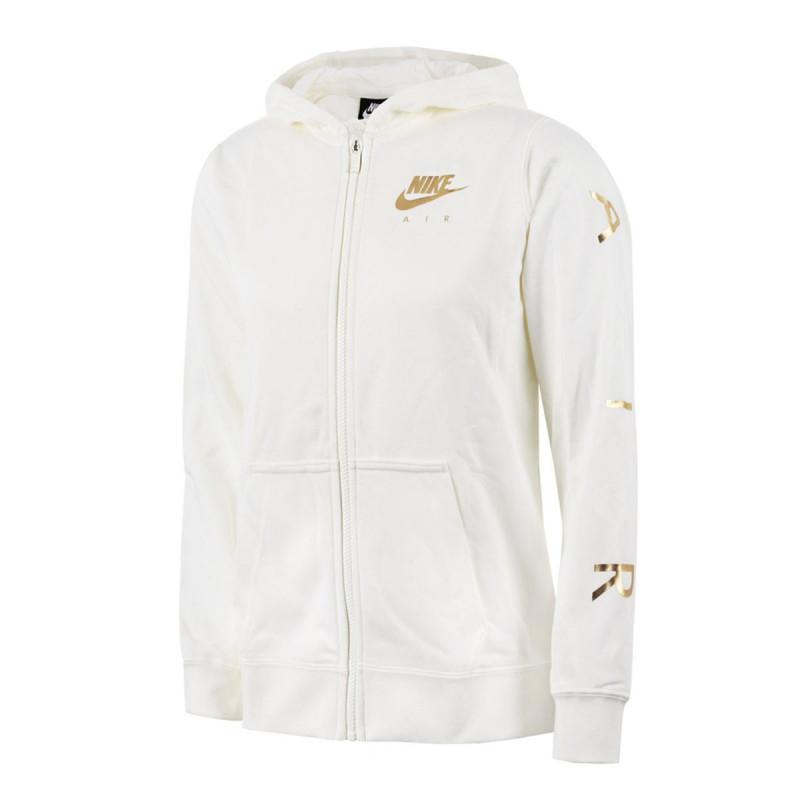 Sweat Ã Capuche Nike Air Fleece Junior - Blanc - Junior NIKE SWEAT JUNIOR TEXTILE Nike