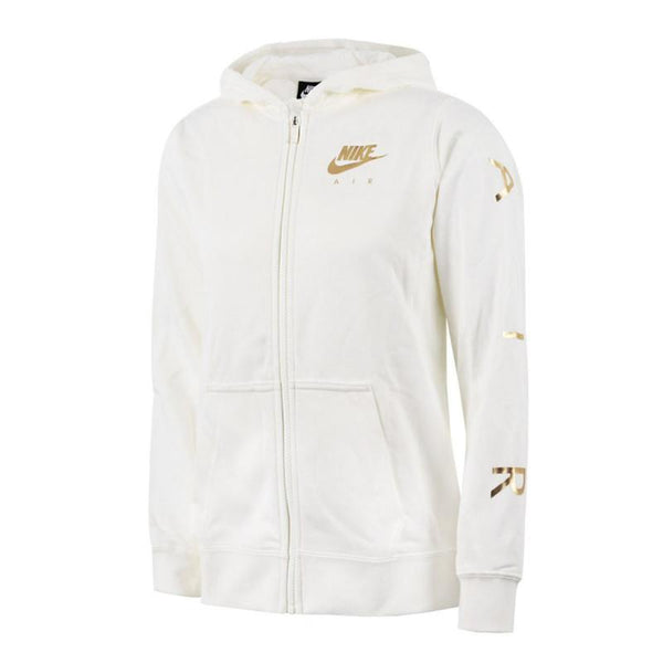 Sweat Ã Capuche Nike Air Fleece Junior - Blanc - Junior NIKE SWEAT JUNIOR TEXTILE Nike