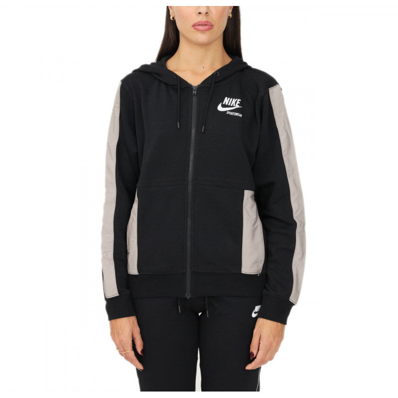 Sweat Ã Capuche Nike Nsw Polaire - Noir NIKE VESTE FEMME TEXTILE Nike