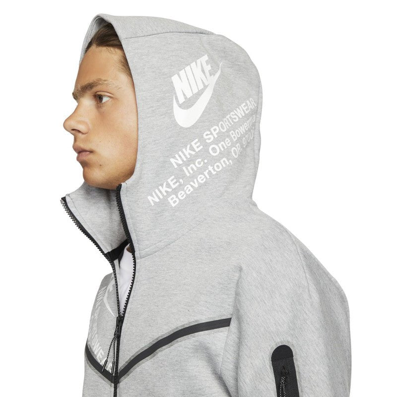 Sweat À Capuche Nike Nsw Tech Fleece - Gris - Homme - Nike - The Bradery