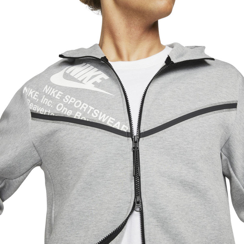 Sweat À Capuche Nike Nsw Tech Fleece - Gris - Homme - Nike - The Bradery