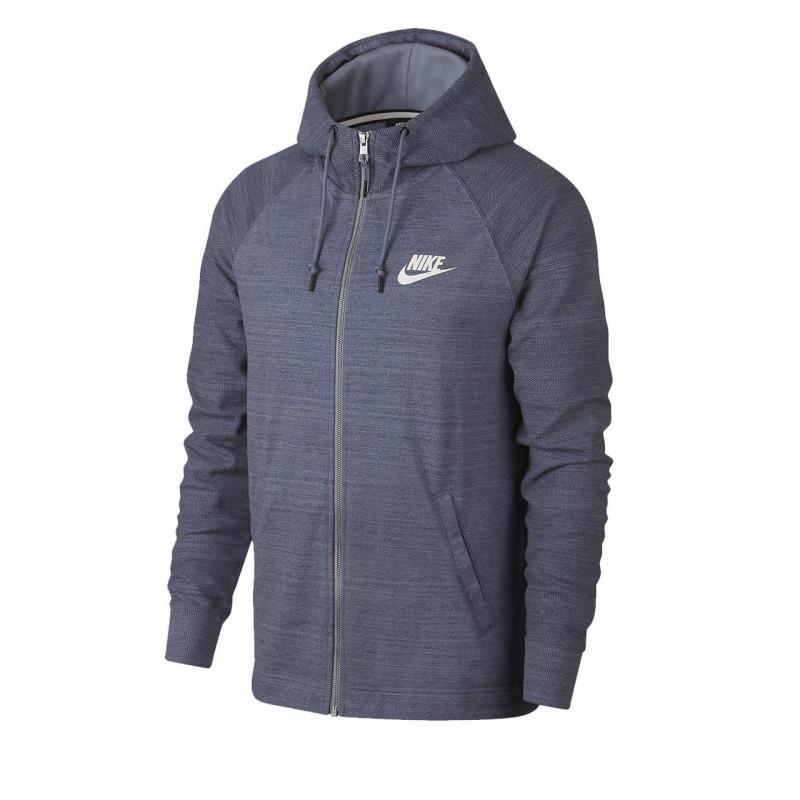 Sweat Ã Capuche Nike Sportswear Av15 - Aq8391-445 - Bleu - Homme NIKE SWEAT HOMME TEXTILE Nike