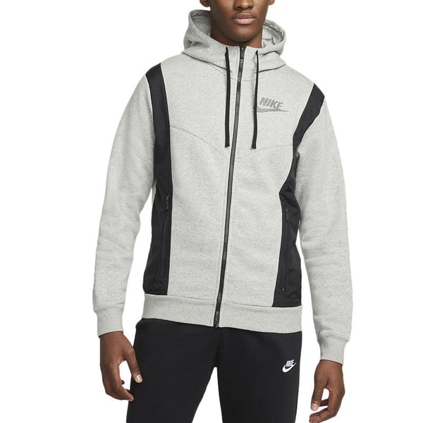 Sweat À Capuche Sportswear Hybrid Fleece - Gris