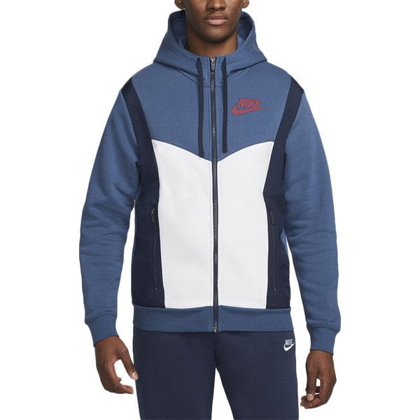 Sweat À Capuche Sportswear Hybrid Fleece - Bleu