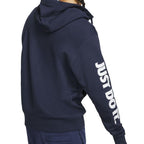 Sweat Ã Capuche Nike Sportwear Just Do It Full Zip Fleece - Bleu - Homme NIKE SWEAT HOMME TEXTILE Nike
