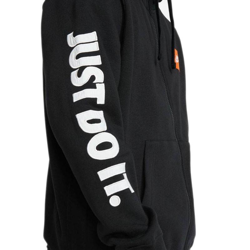 Sweat Ã Capuche Nike Sportwear Just Do It Full Zip Fleece - Noir - Homme NIKE SWEAT HOMME TEXTILE Nike