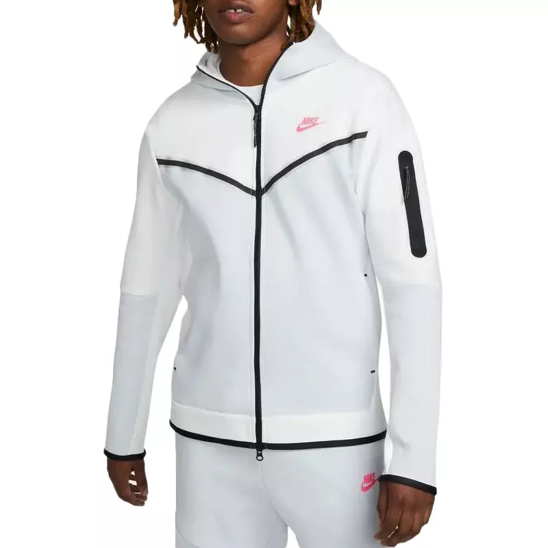 Veste De Survêtement Nike Tech Fleece Full Zip - Blanc - Homme