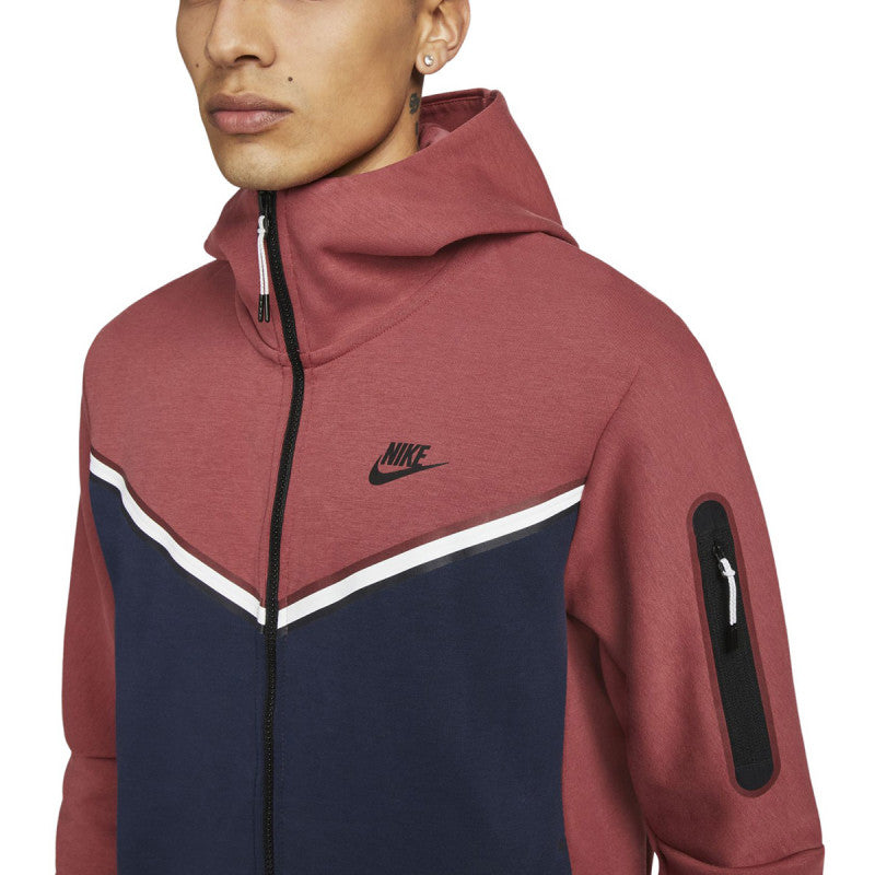Sweat Ã Capuche Nike Tech Fleece - Rouge NIKE JACKET HOMME TEXTILE Nike