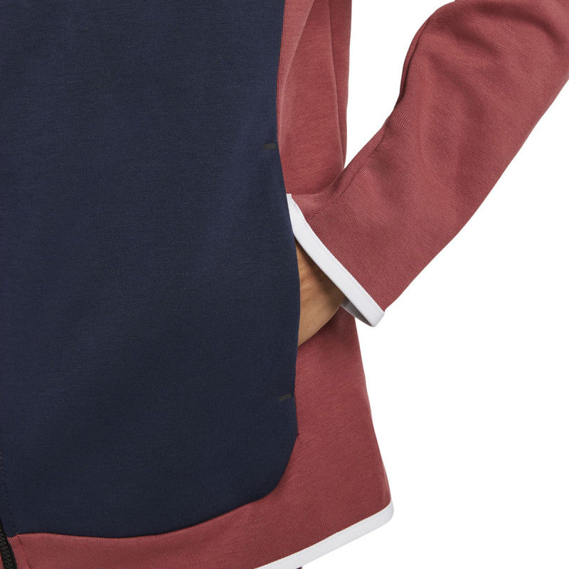 Sweat Ã Capuche Nike Tech Fleece - Rouge NIKE JACKET HOMME TEXTILE Nike