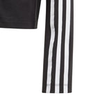 Sweat Adidas Originals 3-Stripes Cropped Junior - Noir - Adidas1 - The Bradery