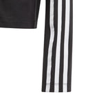 Sweat Adidas Originals 3-Stripes Cropped Junior - Noir - Adidas1 - The Bradery