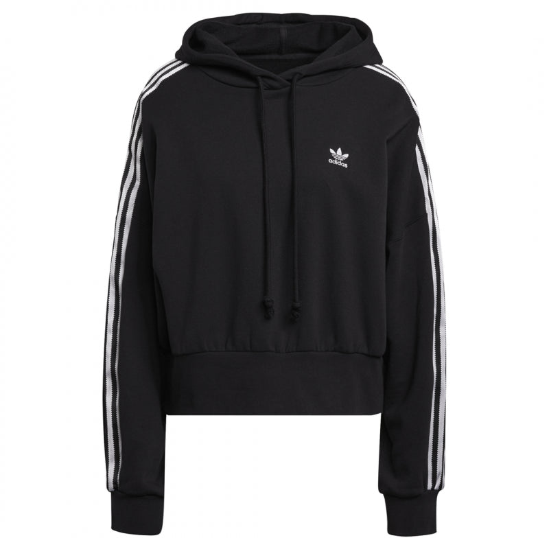 Sweat Adidas Originals Adicolor Classics Satin Tape Cropped - Noir - Femme - Adidas - The Bradery