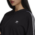 Sweat Adidas Originals Adicolor Classics Satin Tape Cropped - Noir - Femme - Adidas - The Bradery