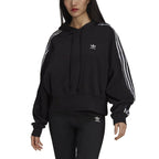 Sweat Adidas Originals Adicolor Classics Satin Tape Cropped - Noir - Femme - Adidas - The Bradery