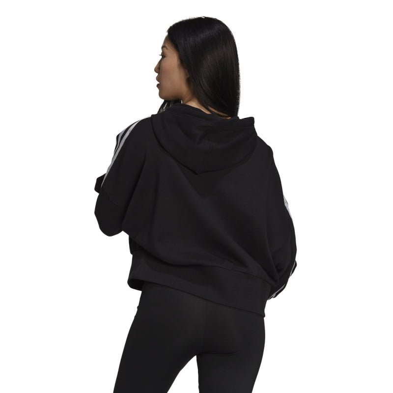 Sweat Adidas Originals Adicolor Classics Satin Tape Cropped - Noir - Femme - Adidas - The Bradery
