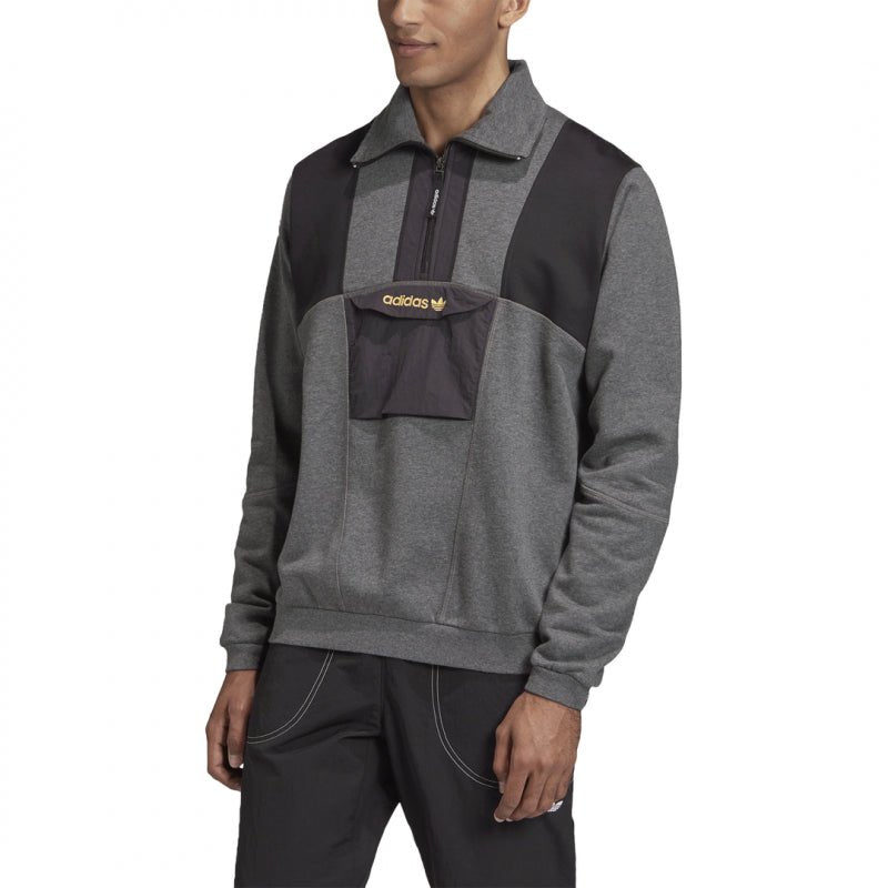 Sweat Adidas Originals Adventure Field Half-Zip - Gris - Adidas1 - The Bradery