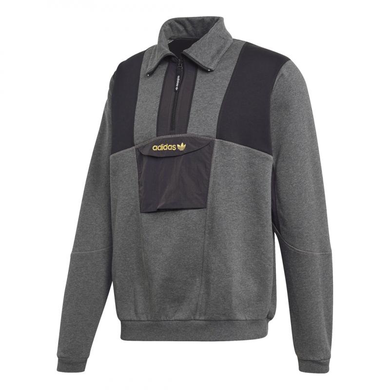 Sweat Adidas Originals Adventure Field Half-Zip - Gris - Adidas1 - The Bradery
