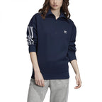 Sweat Adidas Originals Half-Zip - Bleu - Femme VETEMENT Adidas