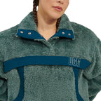 Sweat Gayel Sherpa Half Snap - Vert - Femme - UGG2 - The Bradery