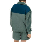 Sweat Gayel Sherpa Half Snap - Vert - Femme - UGG2 - The Bradery