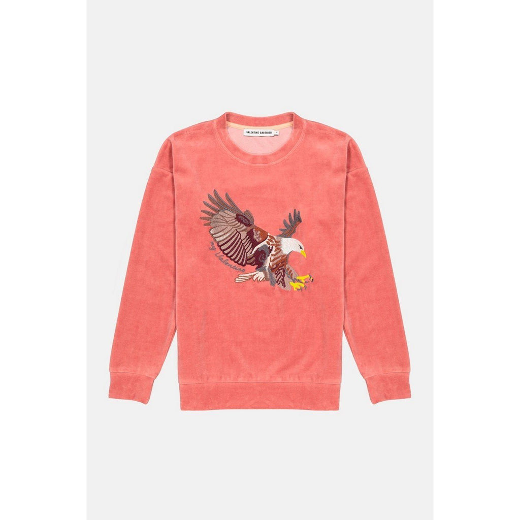 Sweat Keziah Velours Camelia Eagle - Maille Et Sweats - Valentine Gauthier - The Bradery