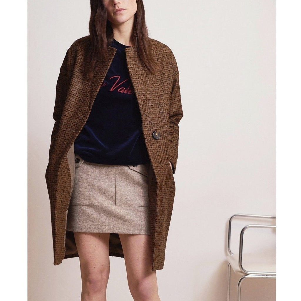 Sweat Keziah Velours Dark Blue My Valentine - Maille Et Sweats - Valentine Gauthier - The Bradery