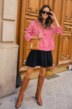 SWEAT MARSHALL MARIN ROUGE - Saaj Paris - The Bradery