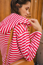 SWEAT MARSHALL MARIN ROUGE - Saaj Paris - The Bradery