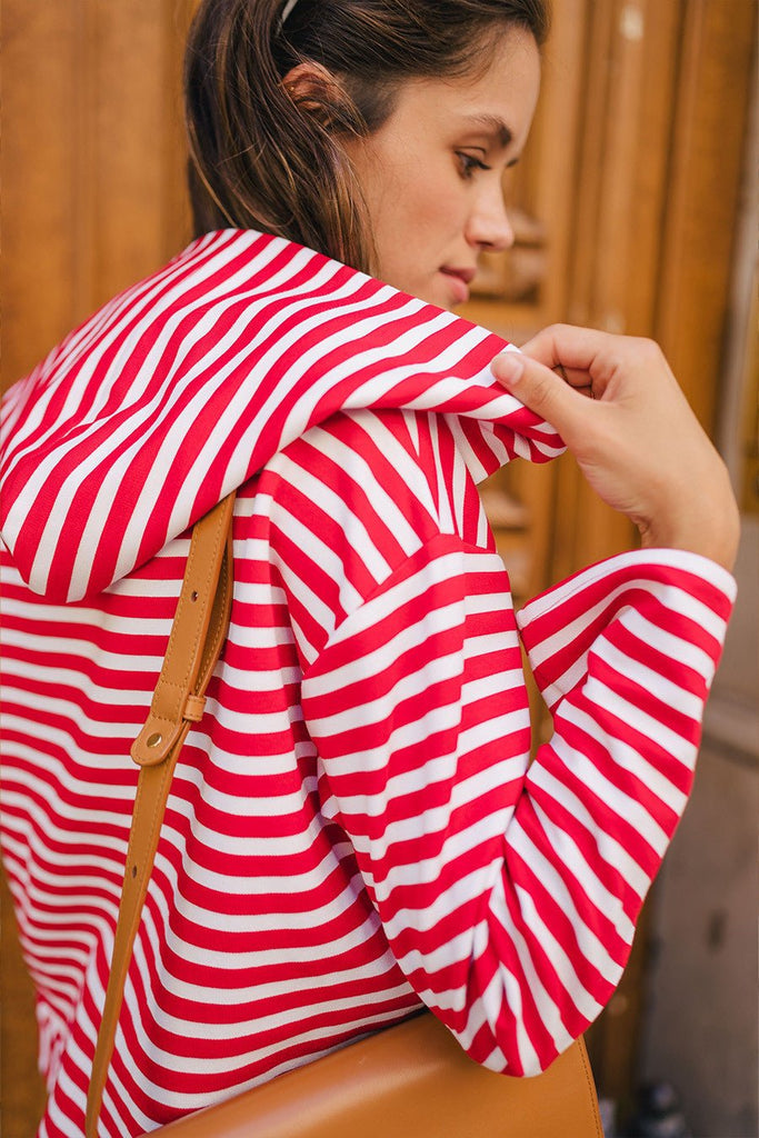 SWEAT MARSHALL MARIN ROUGE - Saaj Paris - The Bradery